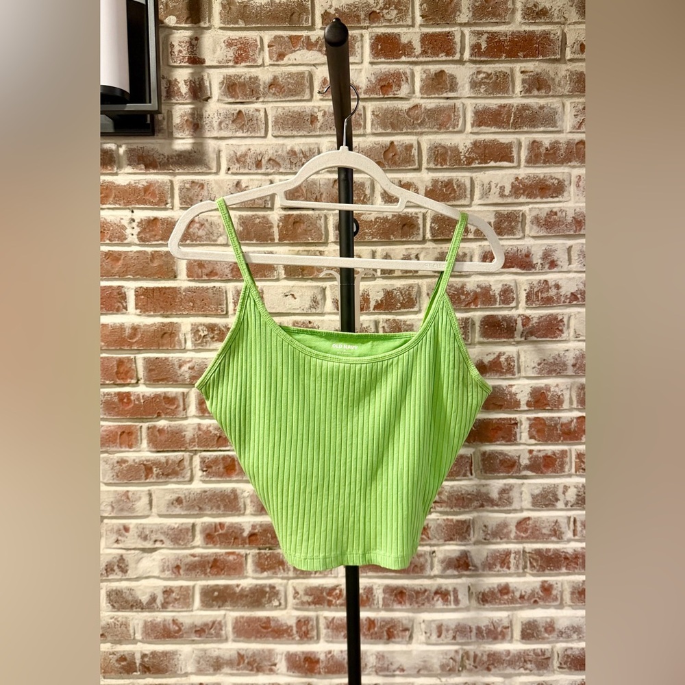 Old Navy Lime Green Ribbed Camisole
